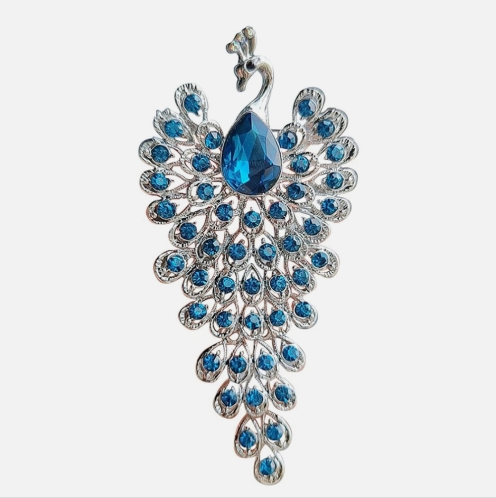 🌺Peacock Rhinestone Brooch Peacock Jewelry Accessories
